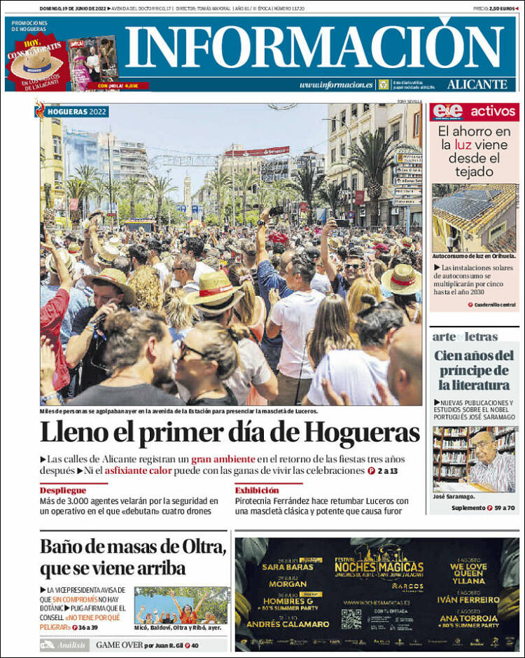 Portada de Diario Información (Espa&ntilde;a)