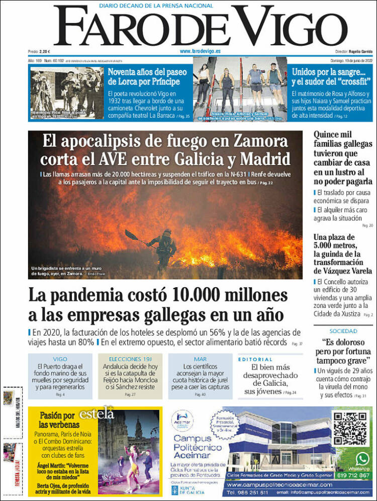 Portada de Faro de Vigo (Espa&ntilde;a)