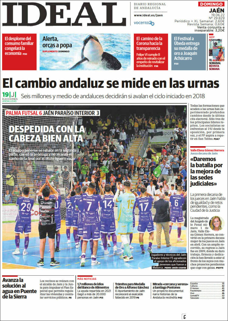 Portada de El Ideal de Jaén (Espa&ntilde;a)