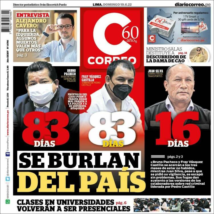 Portada de Diario Correo (Perú)