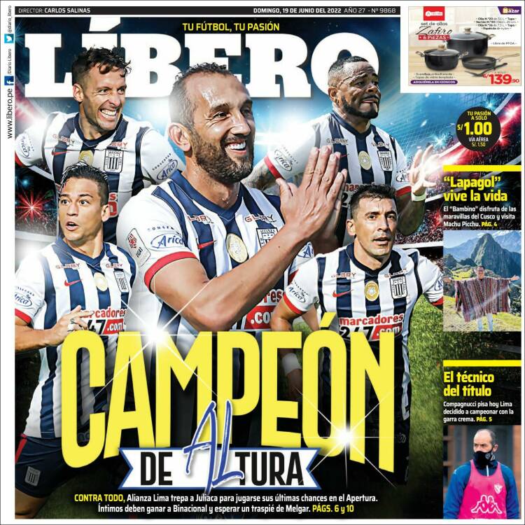 Portada de Líbero (Perú)