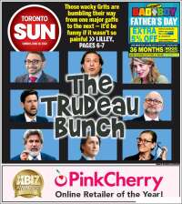 Portada de The Toronto Sun (Canada)