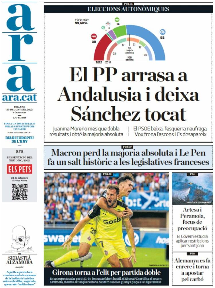 Portada de Ara (Spain)