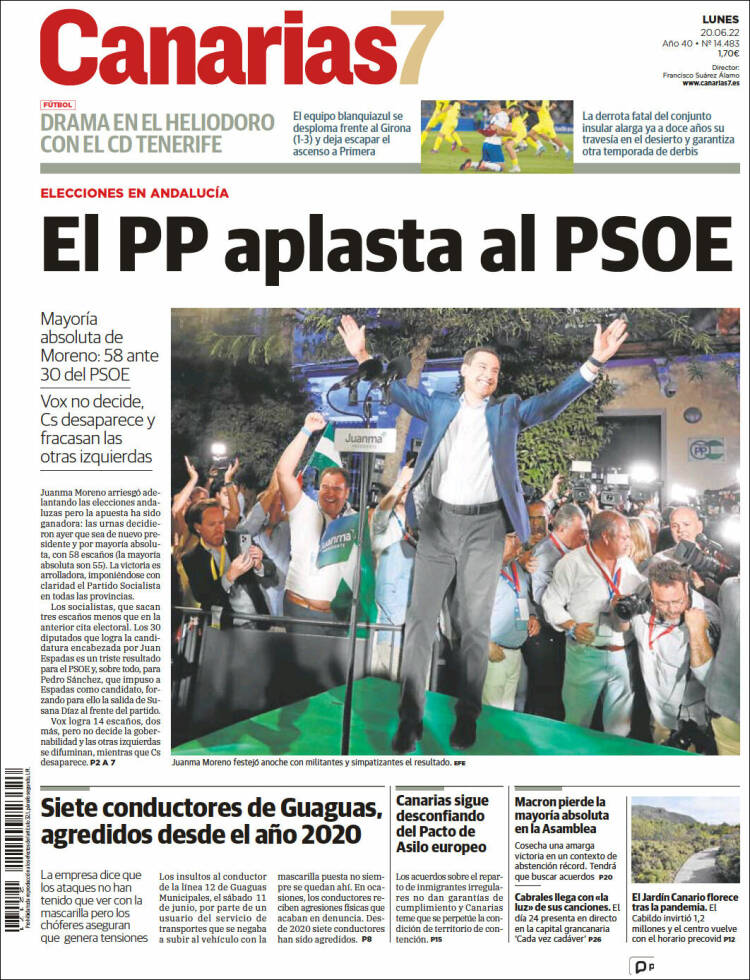 Portada de Canarias 7 (Spain)