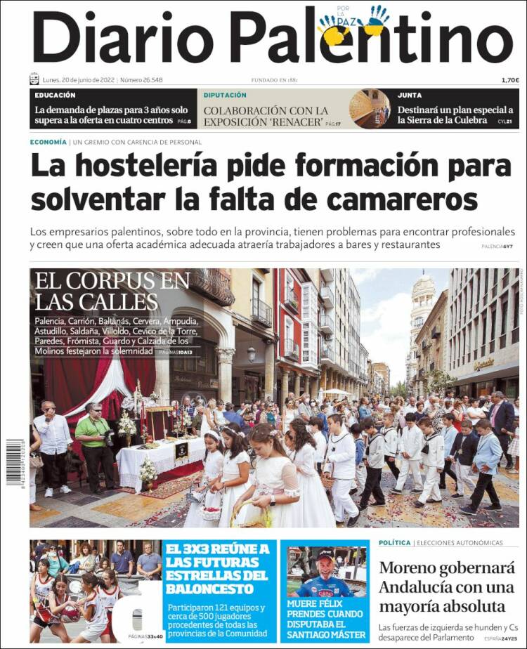 Portada de Diario Palentino (Spain)