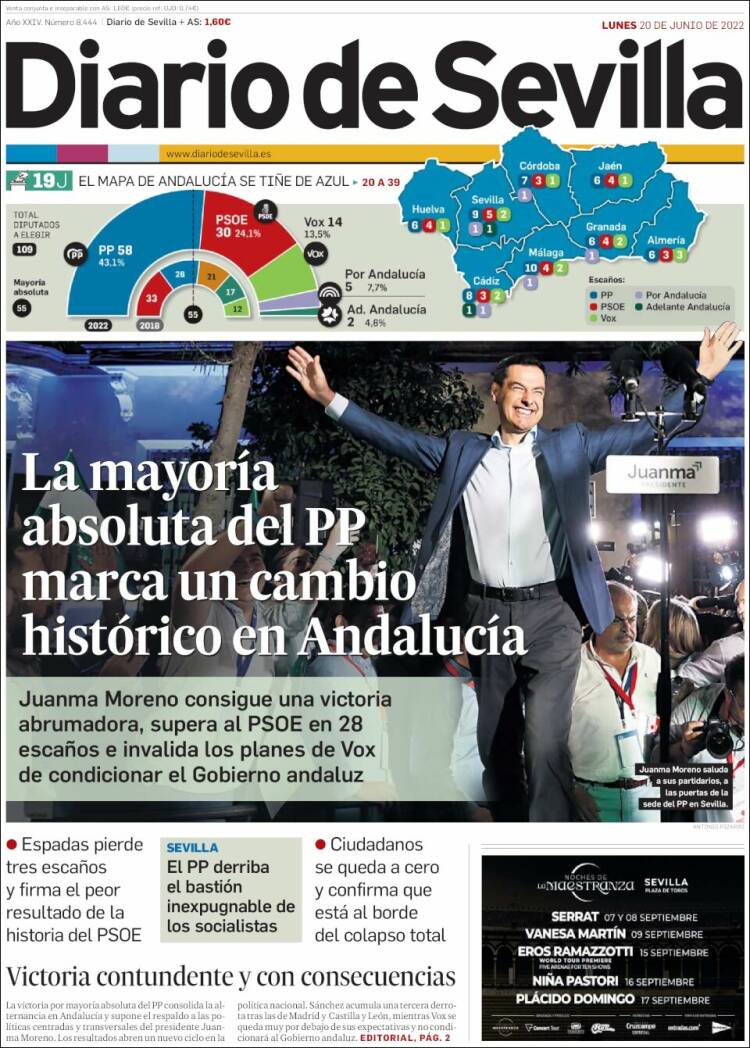 Portada de Diario de Sevilla (Spain)