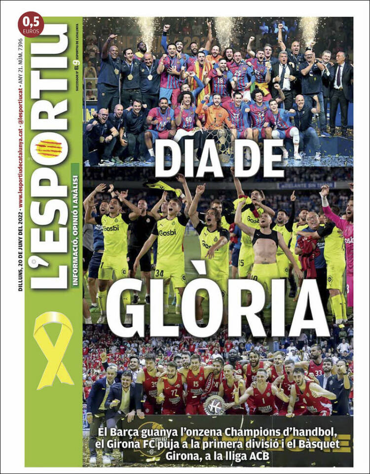 Portada de L'Esportiu (Spain)