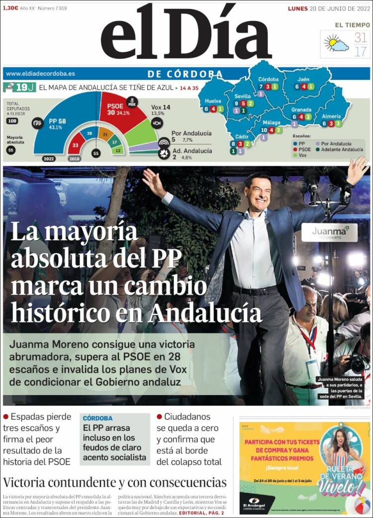 Portada de El Día de Córdoba (Spain)