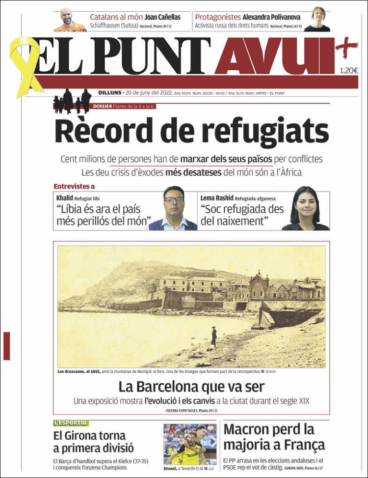 Portada de El Punt Avui (Spain)