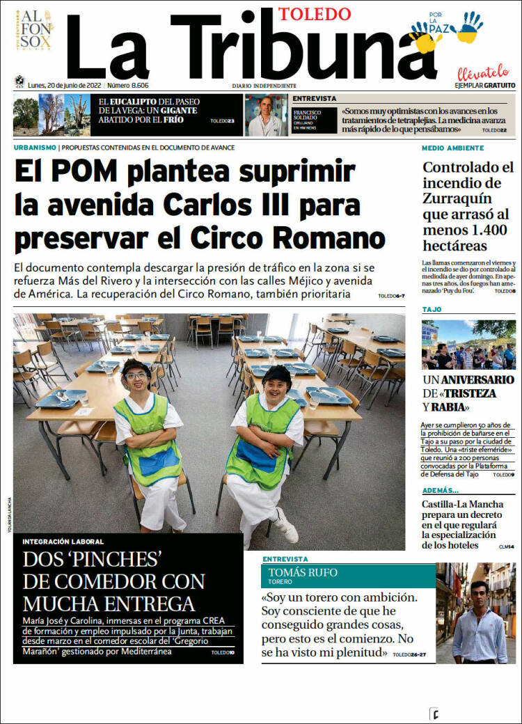 Portada de La Tribuna de Toledo (Spain)