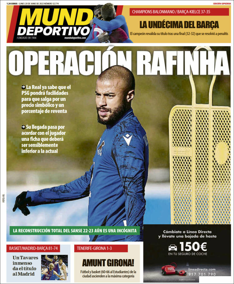 Portada de Mundo Deportivo Gipuzkoa (Spain)