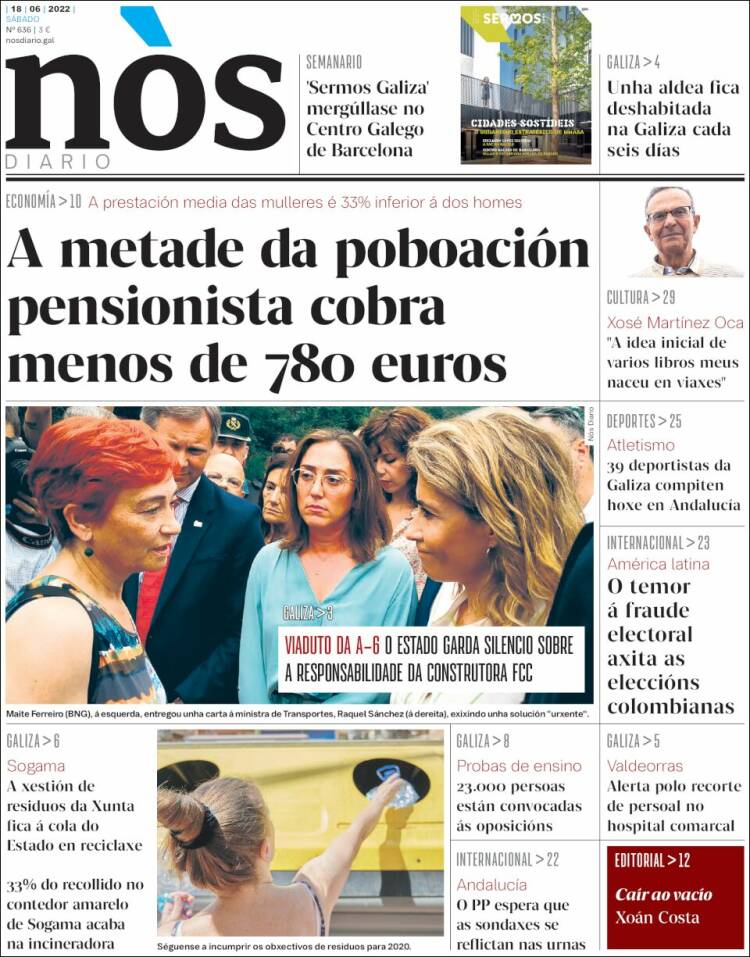 Portada de Nòs Diario (Spain)