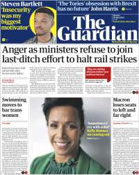 Portada de The Guardian (United Kingdom)