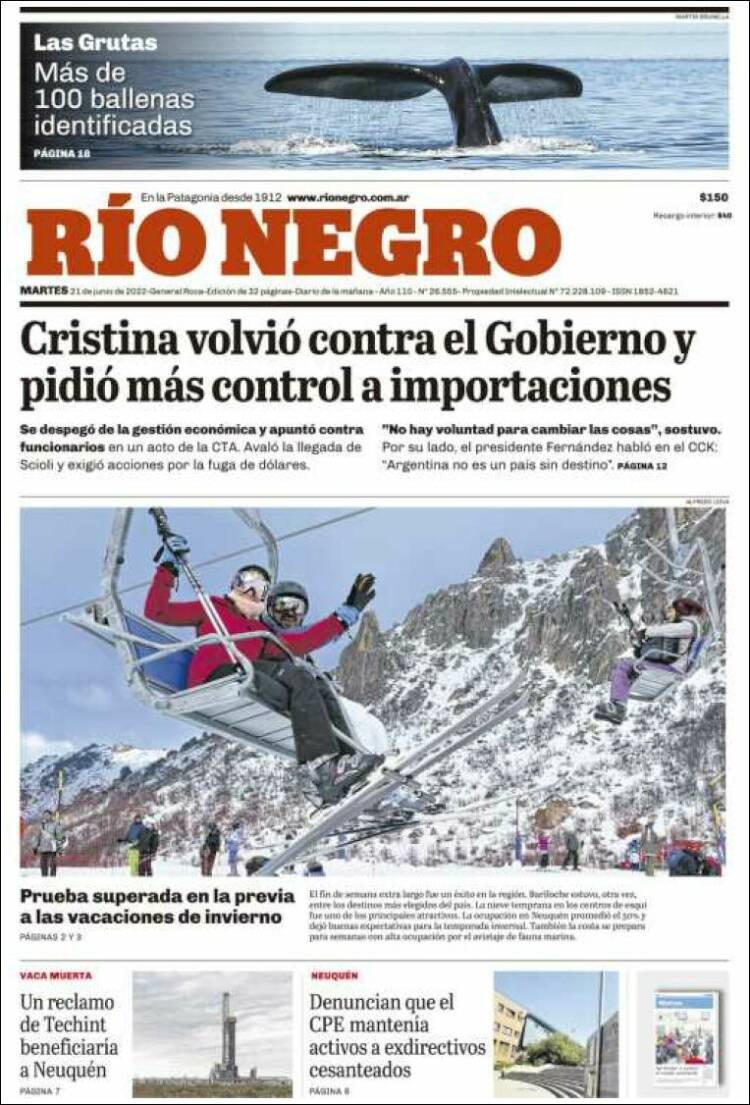 Portada de Rio Negro (Argentina)