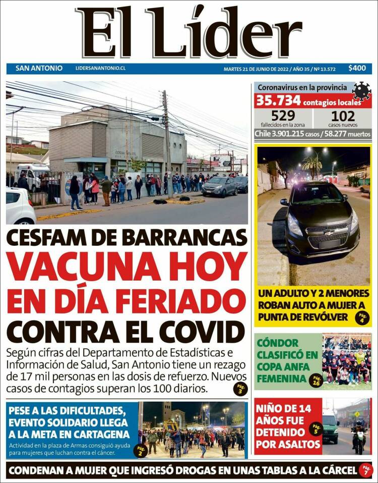 Portada de Lider de San Antonio (Chile)