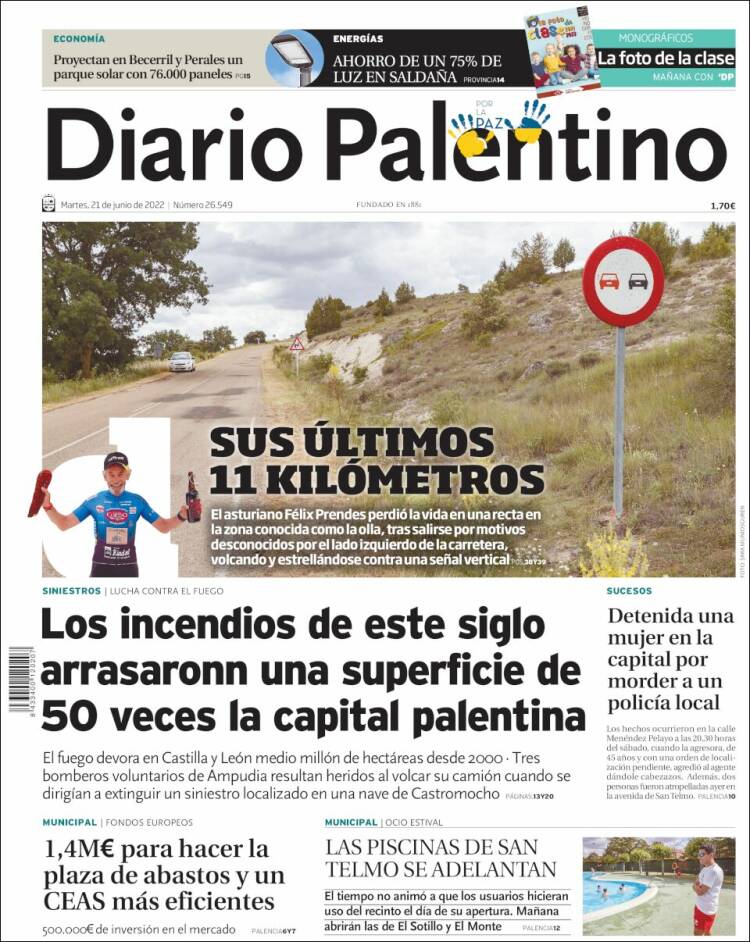 Portada de Diario Palentino (Espagne)