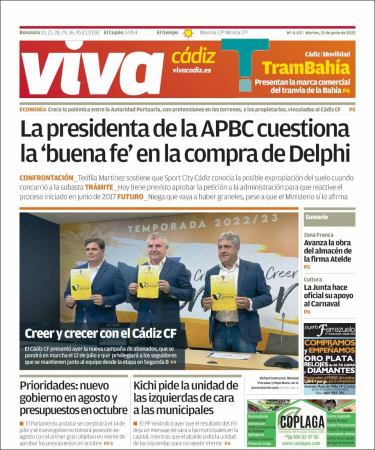 Portada de Información - Cadiz (España)