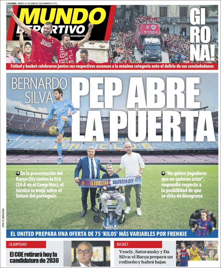 Portada de El Mundo Deportivo (Espagne)