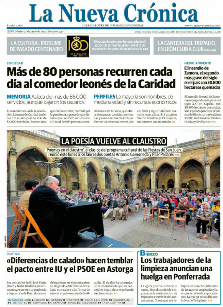 Portada de La Nueva Crónica (España)