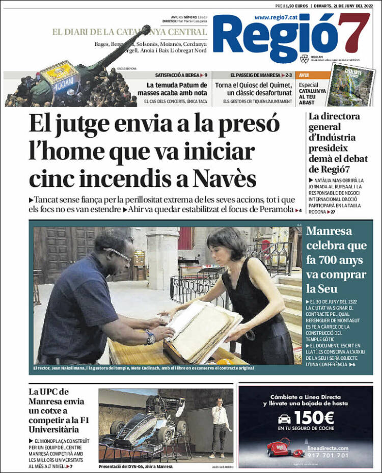 Portada de Regio7 (Espagne)