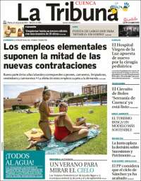 Portada de La Tribuna de Cuenca (Espagne)