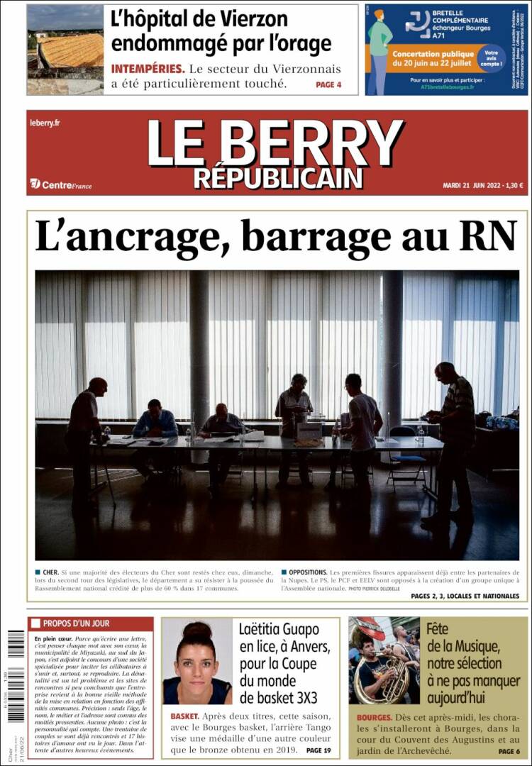 Portada de Berry Republicain (France)