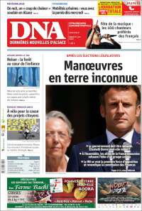 Portada de Les Dernières Nouvelles d'Alsace (France)