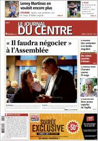 Portada de Le Journal du Centre (Francia)