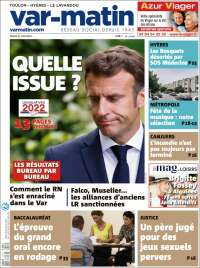 Portada de Var-Matin (France)