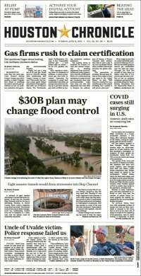 Portada de Houston Chronicle (États-Unis)