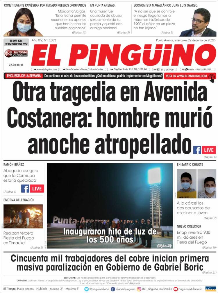 Portada de El Pingüino (Chile)