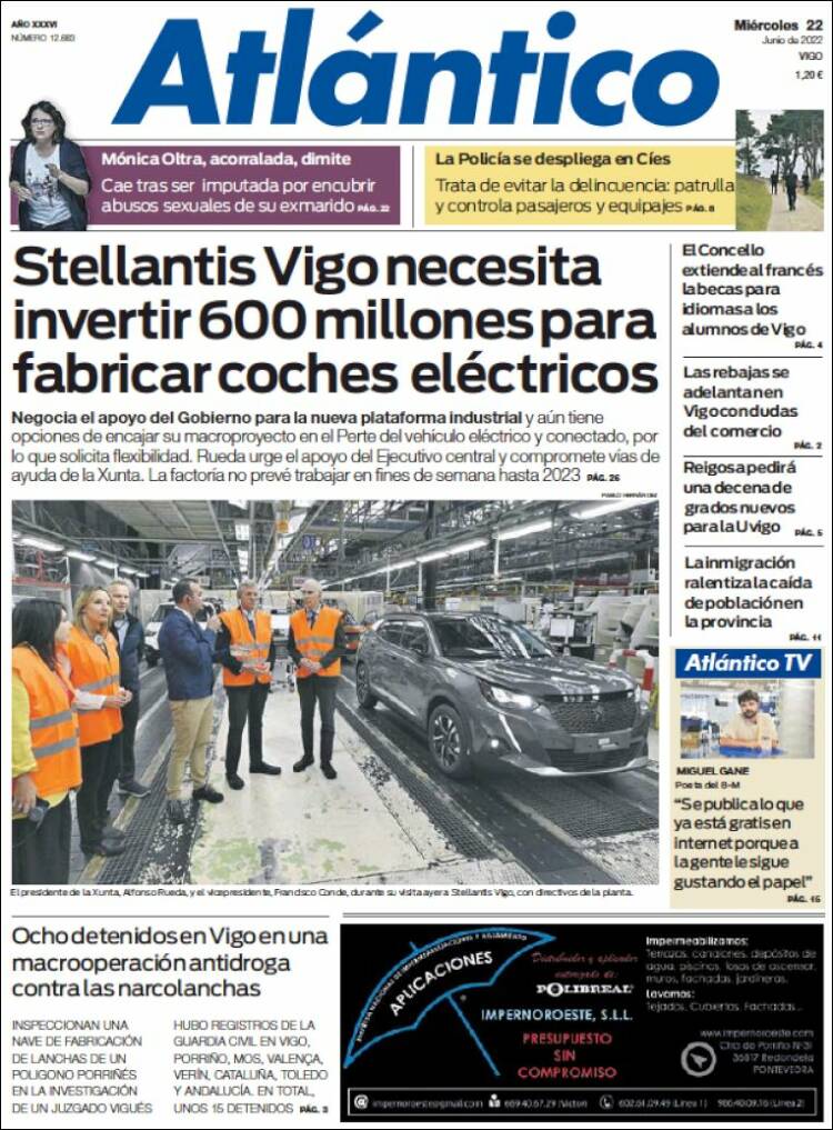 Portada de Atlántico Diario (Espa&ntilde;a)