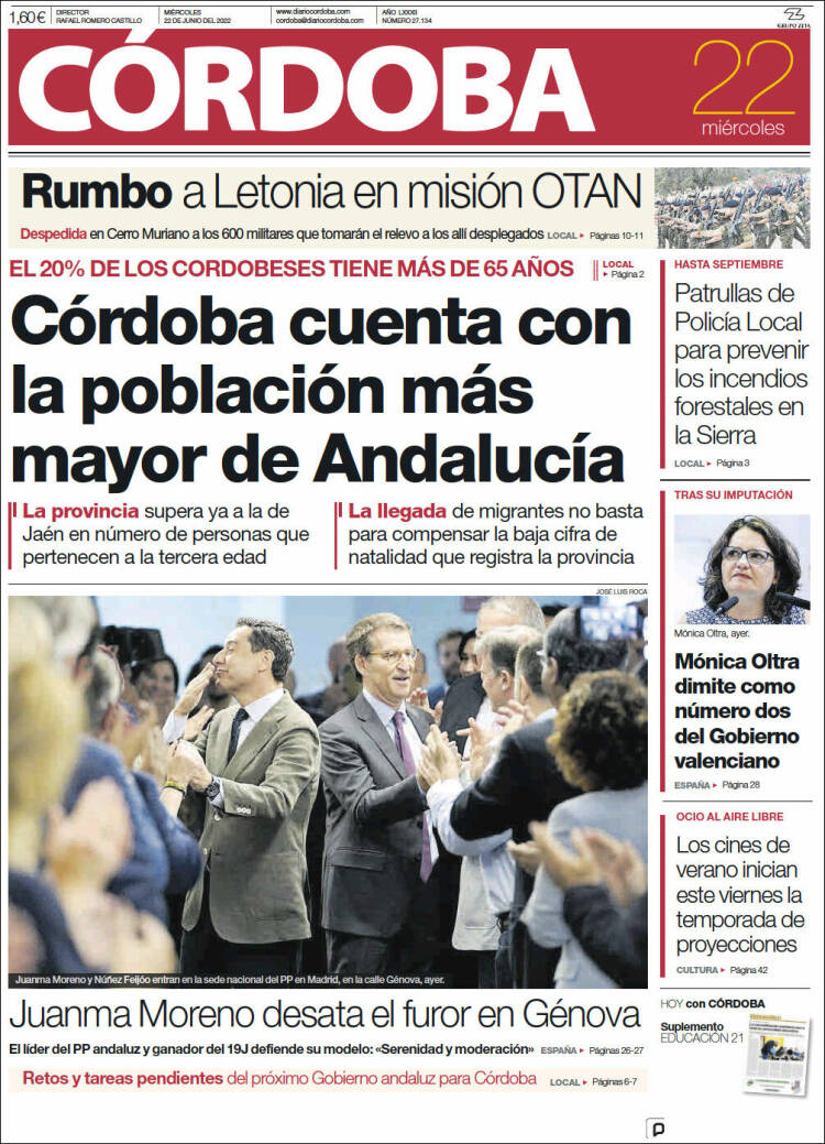 Portada de Diario de Córdoba (Espa&ntilde;a)