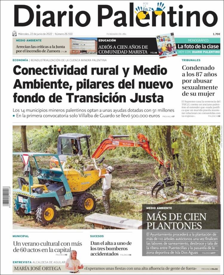 Portada de Diario Palentino (Espa&ntilde;a)