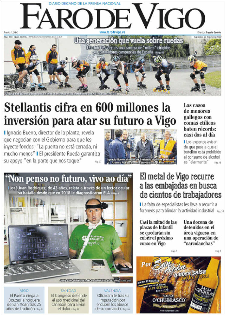 Portada de Faro de Vigo (Espa&ntilde;a)