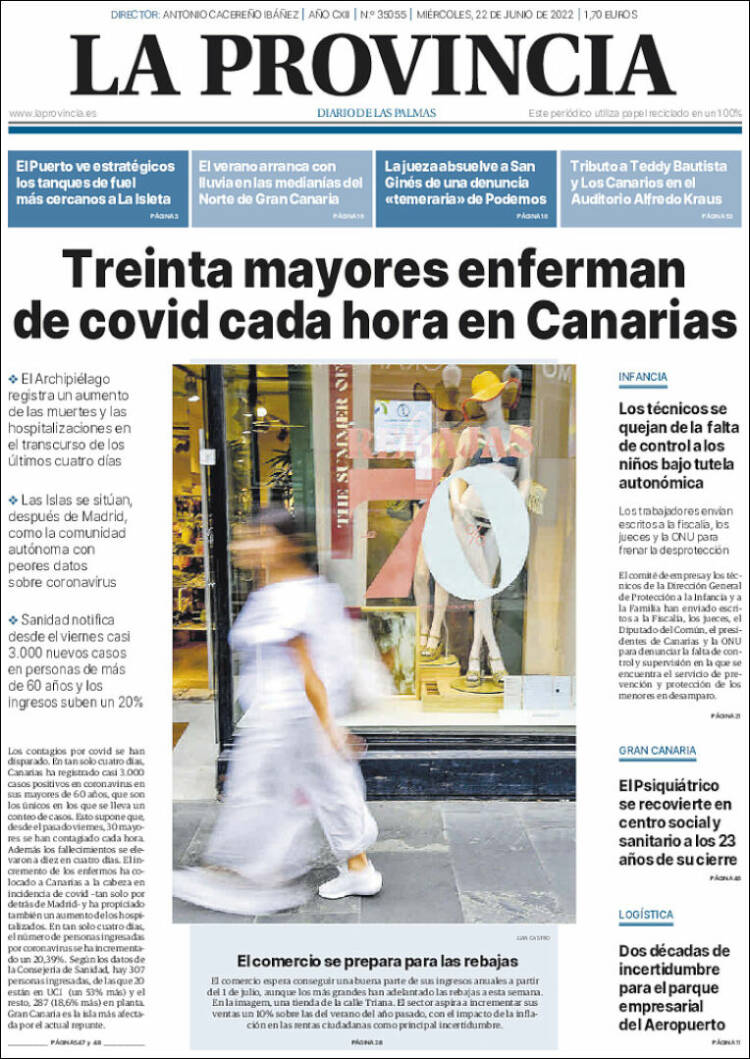 Portada de La Provincia (Espa&ntilde;a)