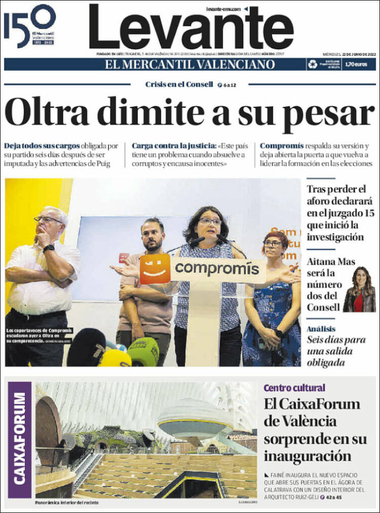 Portada de Levante (Espa&ntilde;a)