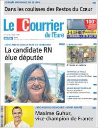 Portada de Le Courrier de l'Ouest (Francia)