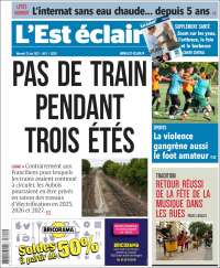 Portada de L'Est Eclair (Francia)