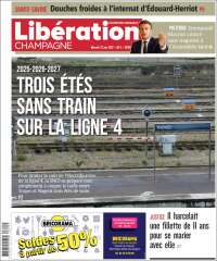 Portada de Libération Champagne (Francia)