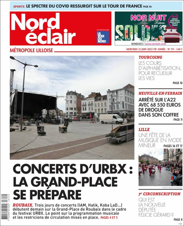 Portada de Nord Éclair (Francia)