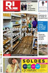 Portada de Le Republicain Lorrain (Francia)
