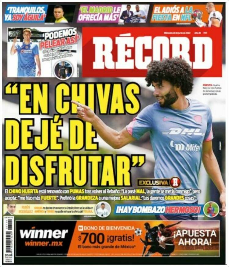 Portada de Record (Mexico)