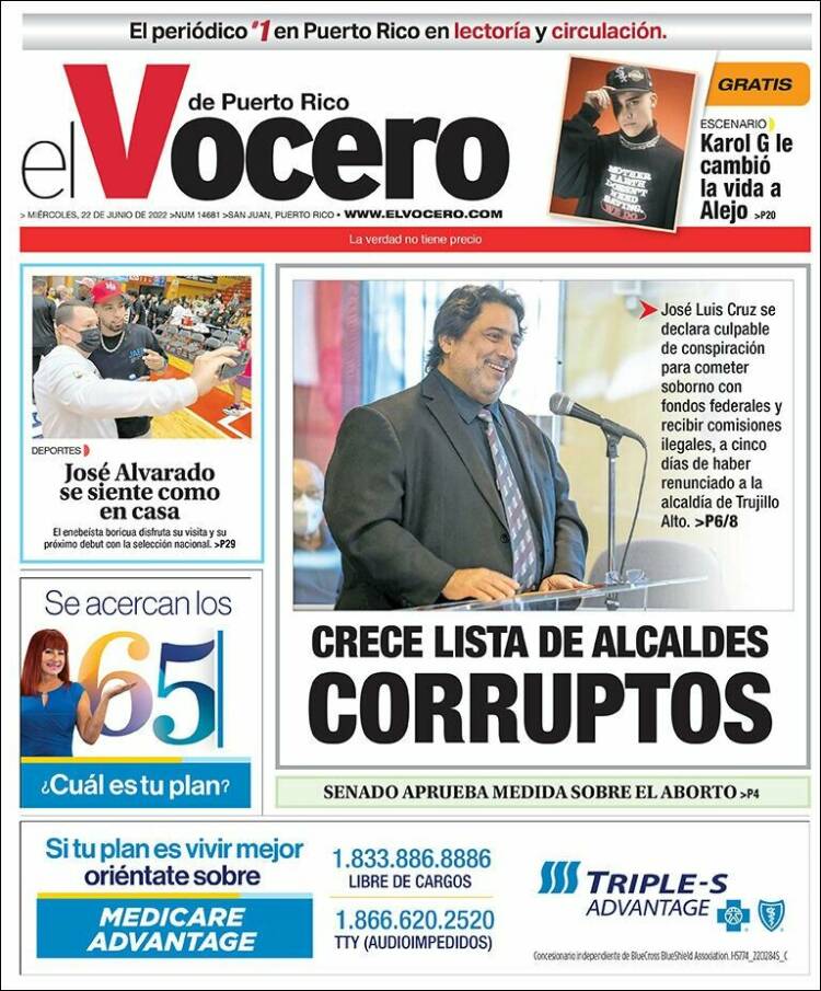 Portada de Vocero (Puerto Rico)