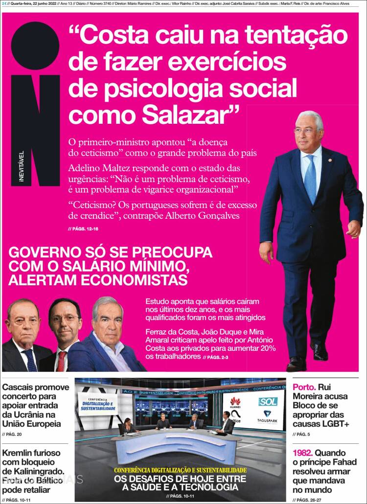 Portada de I - informação (Portugal)