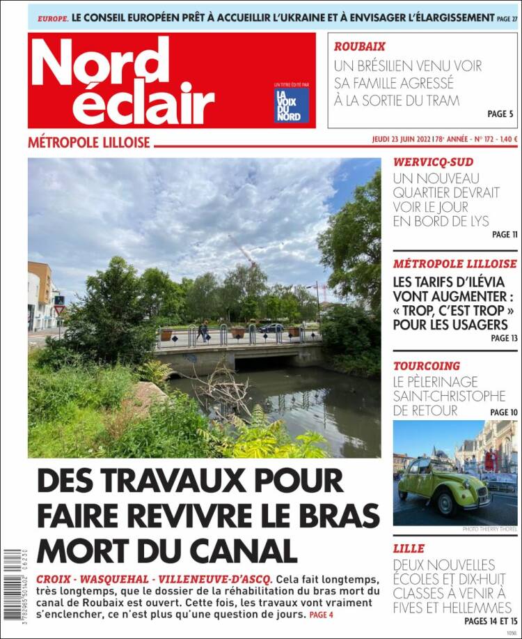 Portada de Nord Éclair (Francia)