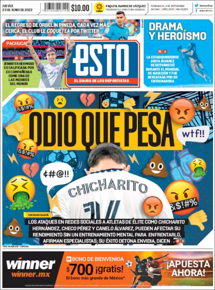 Portada de Esto (Mexico)