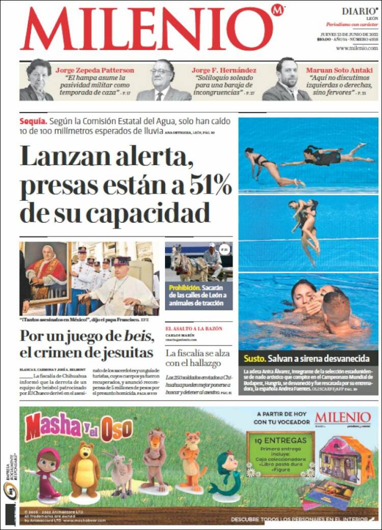 Portada de Milenio de León (México)