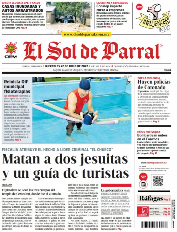Portada de El Sol de Parral (Mexico)