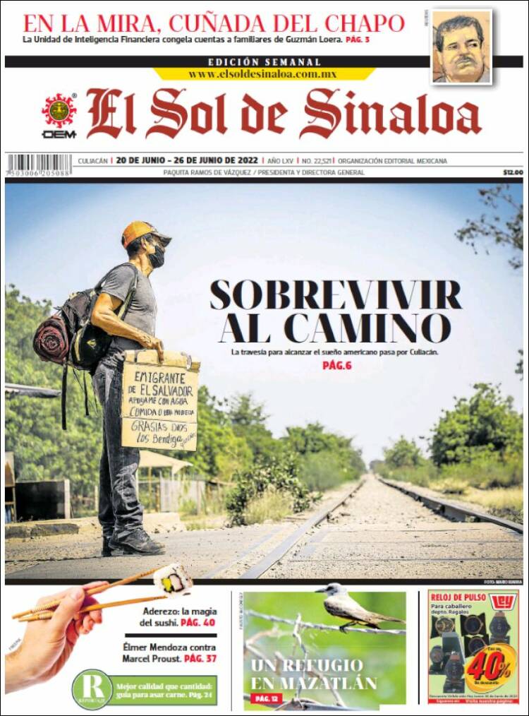 Portada de El Sol de Sinaloa (Mexico)